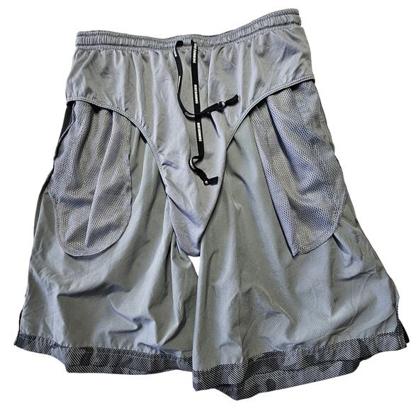 Nike Dri Fit Gray Camo Shorts with Mesh Brief  for Big Kid Size M - Picture 5 of 7